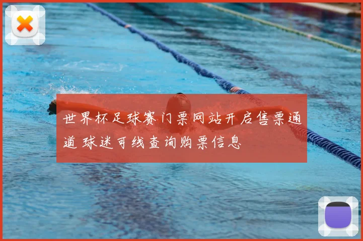 世界杯足球赛门票网站开启售票通道 球迷可线查询购票信息